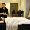 Preparation for massage. Simple demo